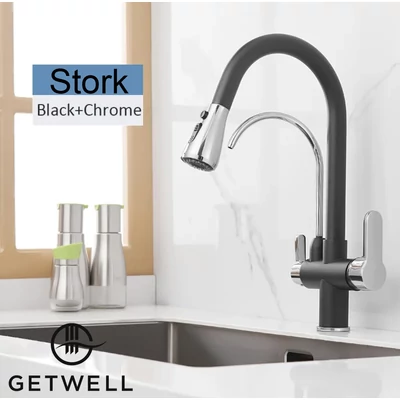 Stork 3 utas csap többfunkciós zuhanyfejjel