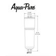 Aqua-Pure 717 in-line szűrő