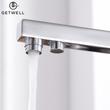 Kép 9/18 - Square-S két karos, 3 utas Konyhai Csap Víztisztítókhoz Króm színben