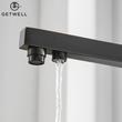 Kép 11/18 - Square-S két karos, 3 utas Konyhai Csap Víztisztítókhoz Olaj fekete színben