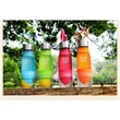 Kép 9/9 - H2O 650ml-es BPA mentes műanyag kulacs gyümölcs facsaróval narancs színben