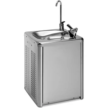 Refresh® Pensile, Fali hűtött vizes ivókút ivókútfejjel és pohártöltővel, 30L/h HPDC hűtés, rozsdamentes acél ház