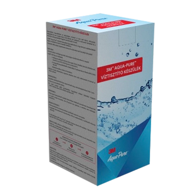 3M™ Aqua-Pure™ Víztisztító készülék 0,5 mikronos ezüstözött aktívszén-blokk szűrővel, csap nélkül -hidegvízre direktbe kötéssel