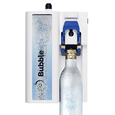 Bubblebox - kompakt, pult alá építhető inline szódavíz készítő rendszer, komplett szett 3 utas csappal