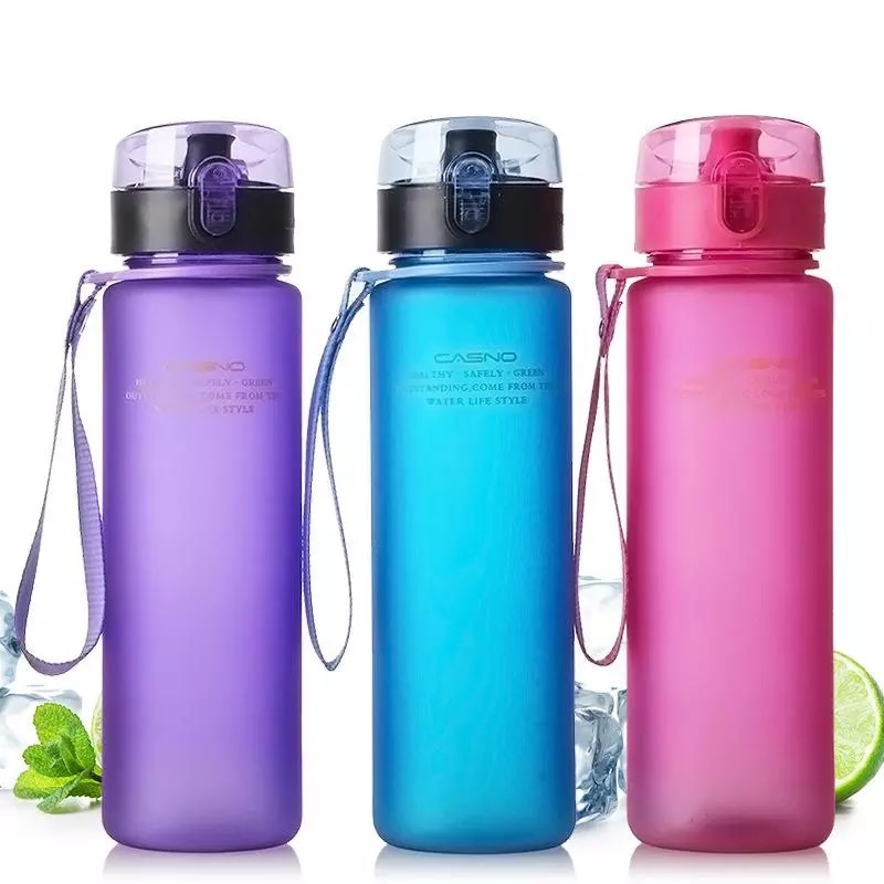 Casno 400ml-es szivárgásbiztos BPA mentes kulacs zöld színben